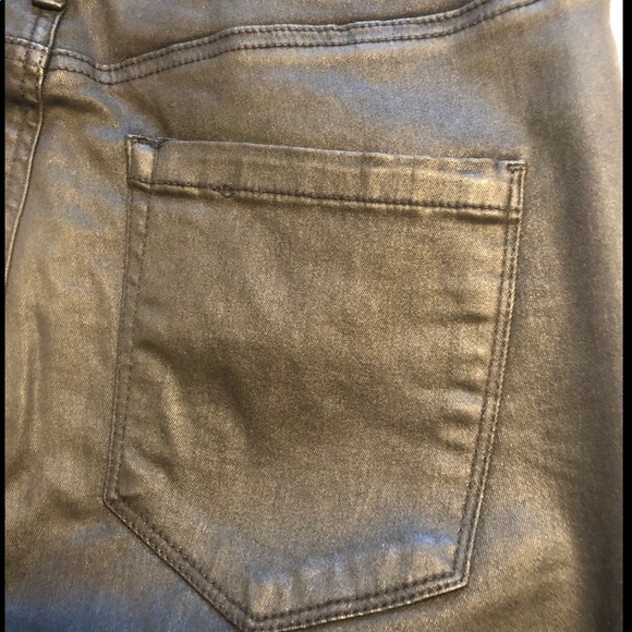 Blanknyc coated black zippered ankle jeans NWT size 32 (14) style:the bond - Picture 4 of 6